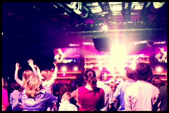 Our hands are lifted high